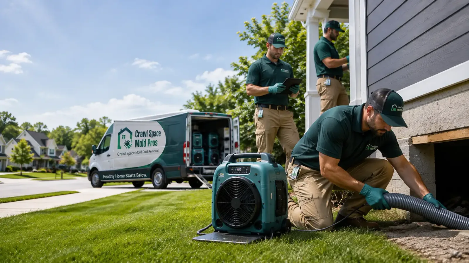 Crawl Space Mold Removal in Bishopville, MD